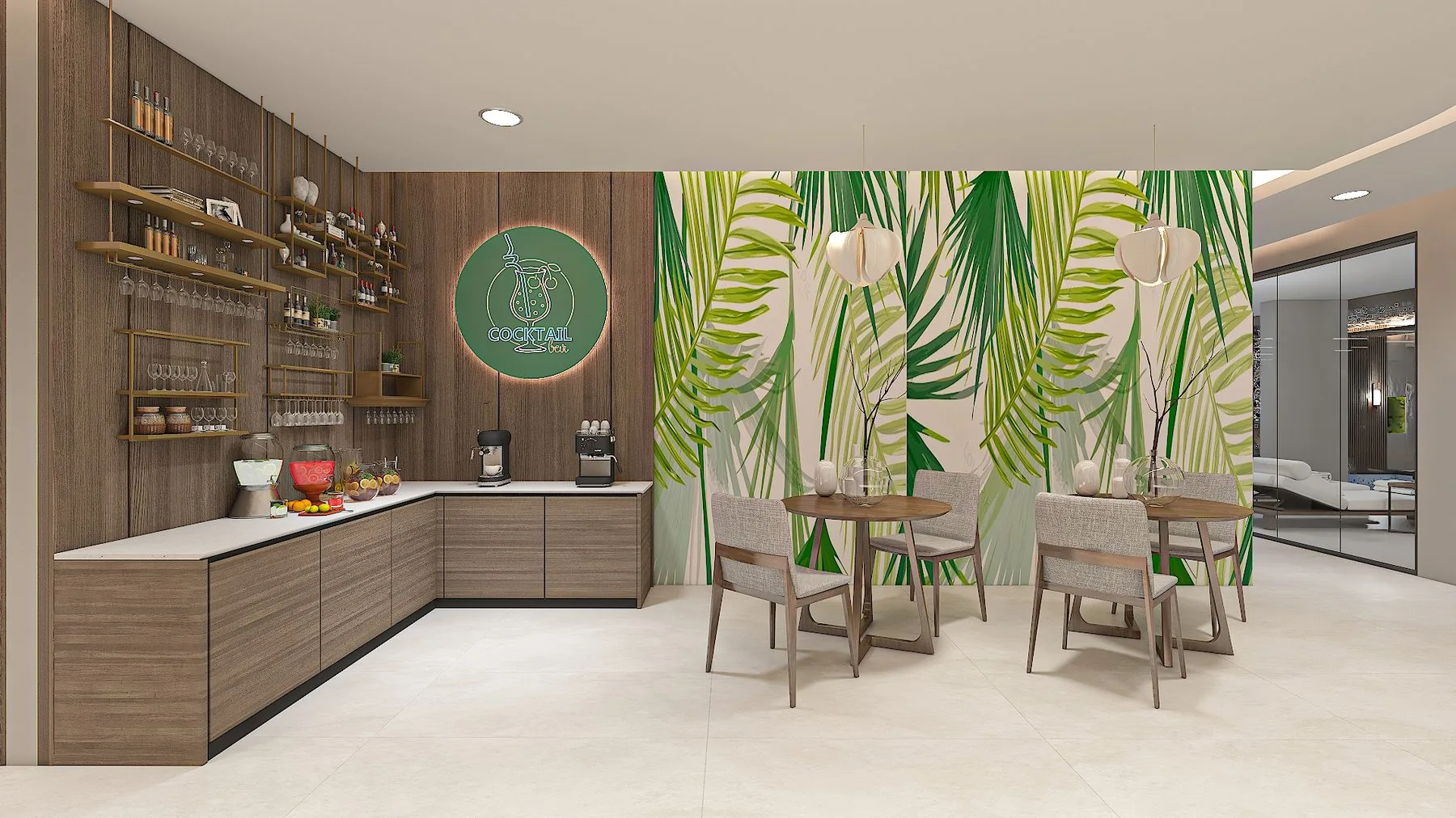 The Ritzy SPA ve sosyal alan konsept renderı