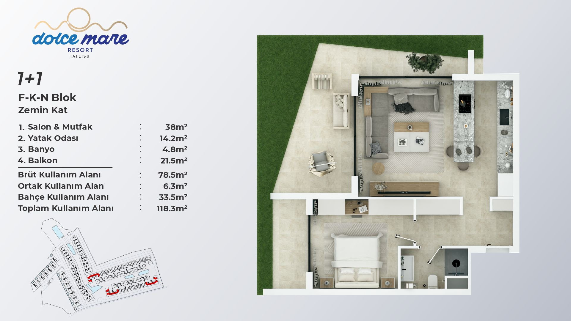1+1 - Zemin Kat - frontend.project_detail.floor_plan