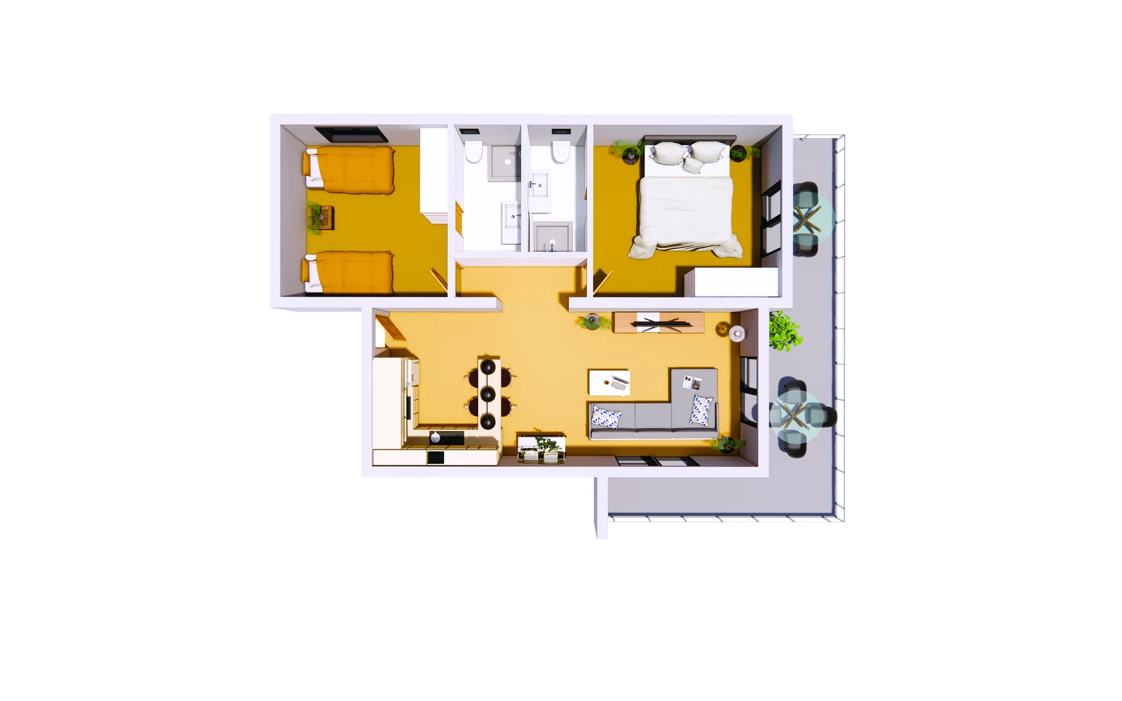 2+1 Daire — L3 Planı - frontend.project_detail.floor_plan