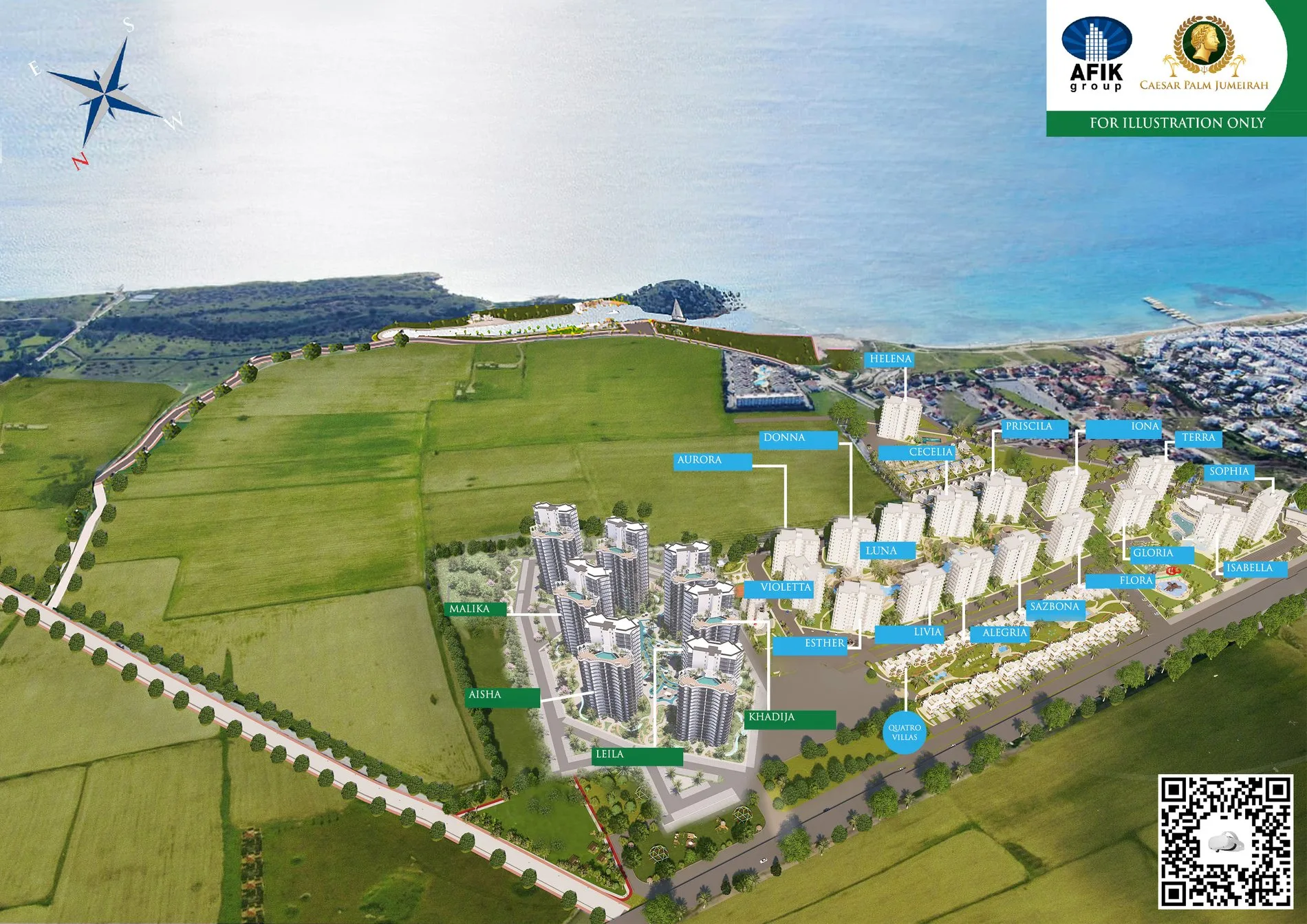 Caesar Palm Jumeirah isometric site plan Haziran 2026