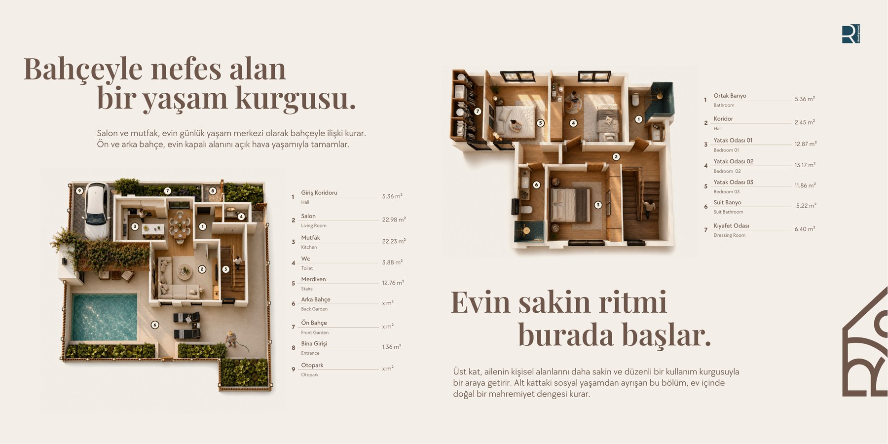 K'SABA 3+1 Dubleks Villa - frontend.project_detail.floor_plan