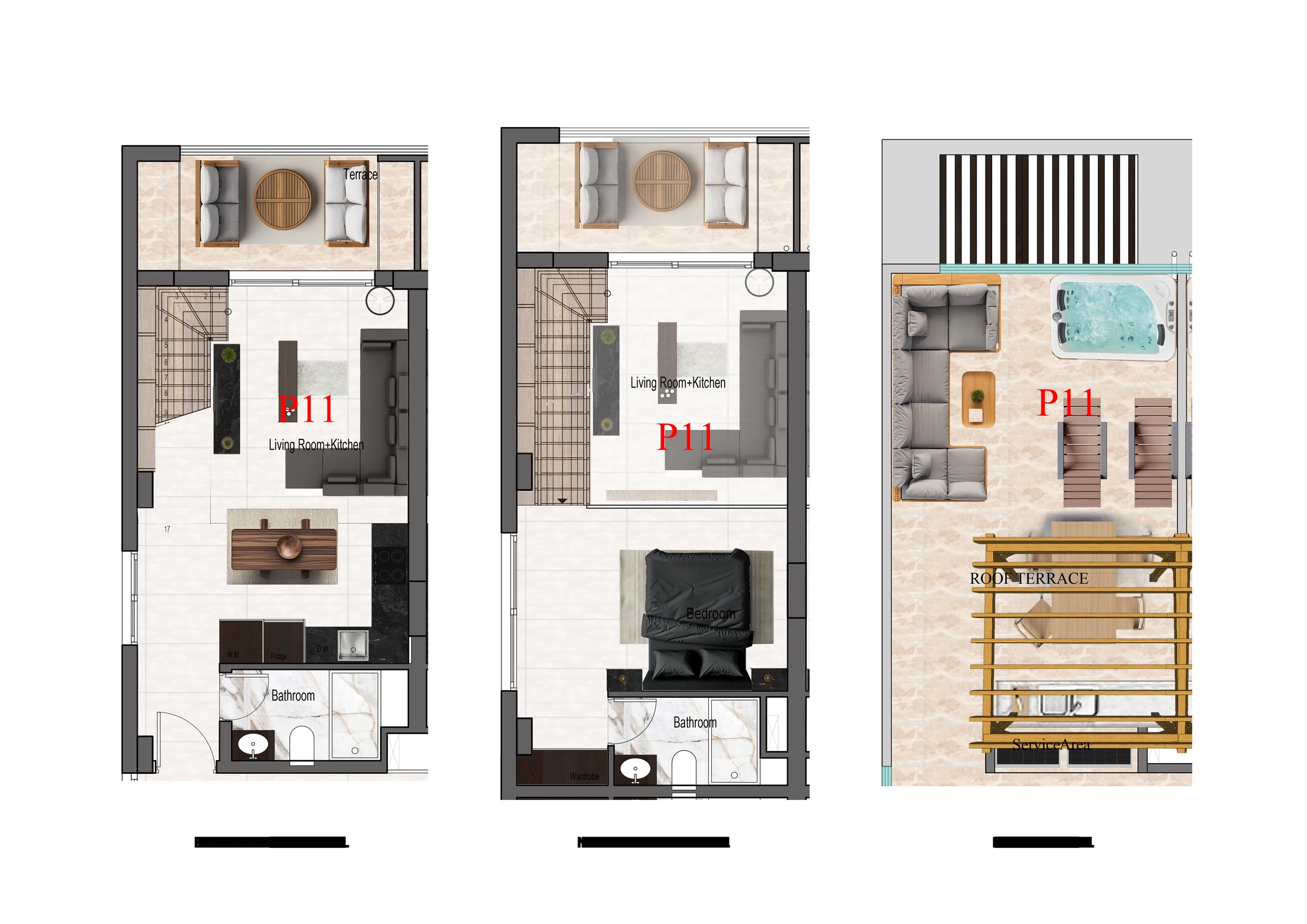 Habitat Premium 1+1 Dubleks Penthouse - frontend.project_detail.floor_plan