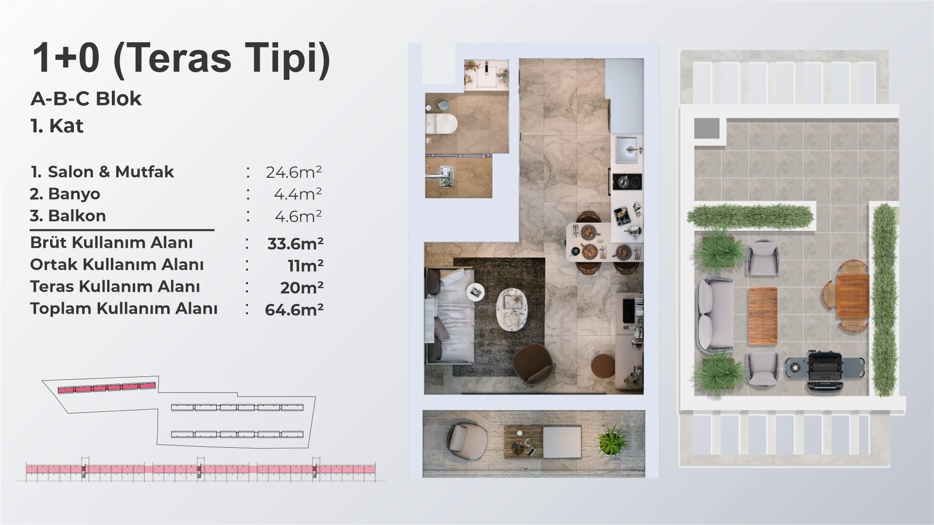 1+0 Stüdyo – Teras Tipi - frontend.project_detail.floor_plan